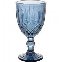 Jogo 6 Taças 345ml Vidro Greek Azul